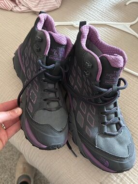 The North Face Gray and Purple Women's Trail Boots